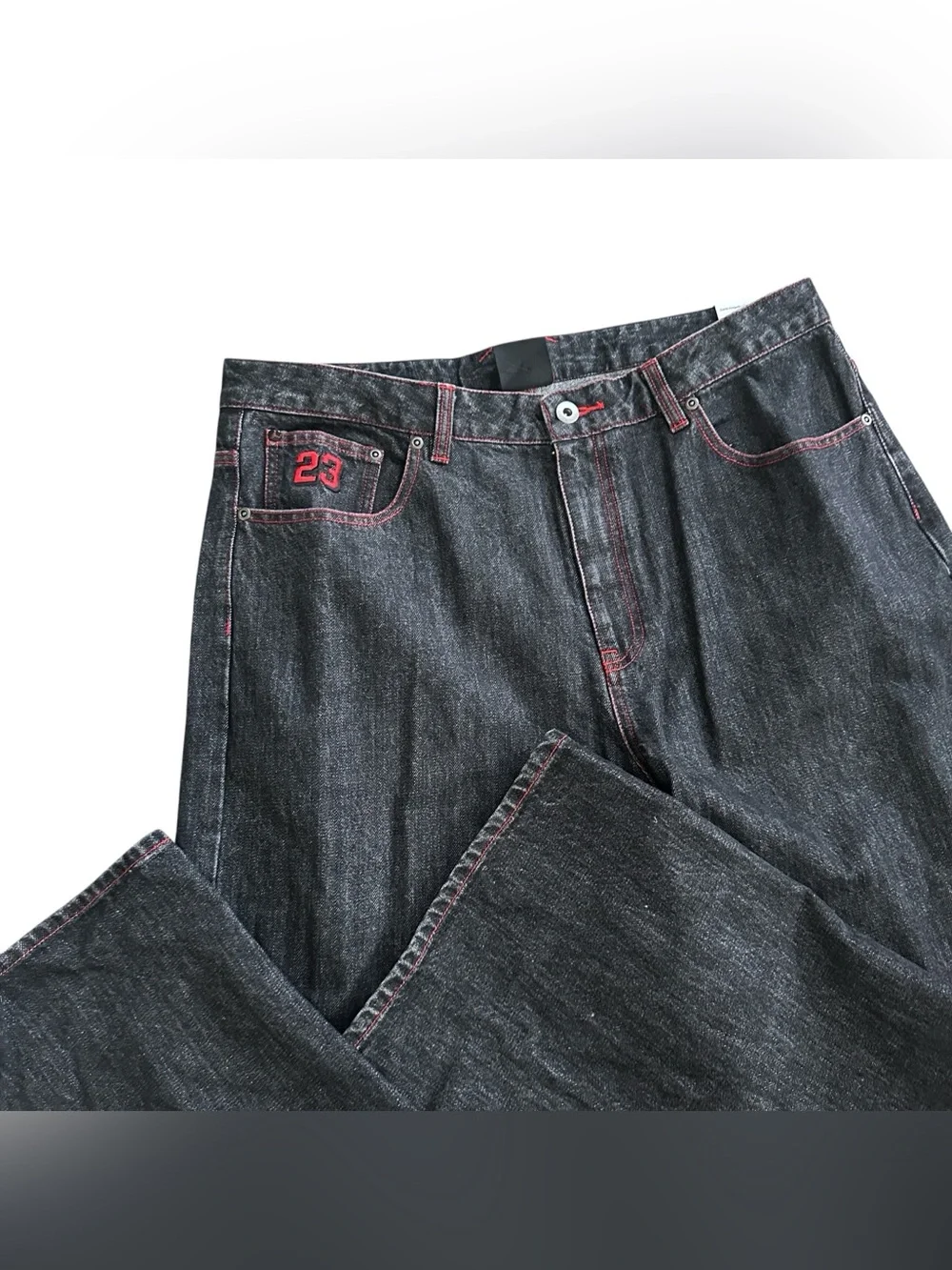 NWT Awake NY x Nike Jordan Loose Fit Black Denim Jeans Men’s 36 X 34
